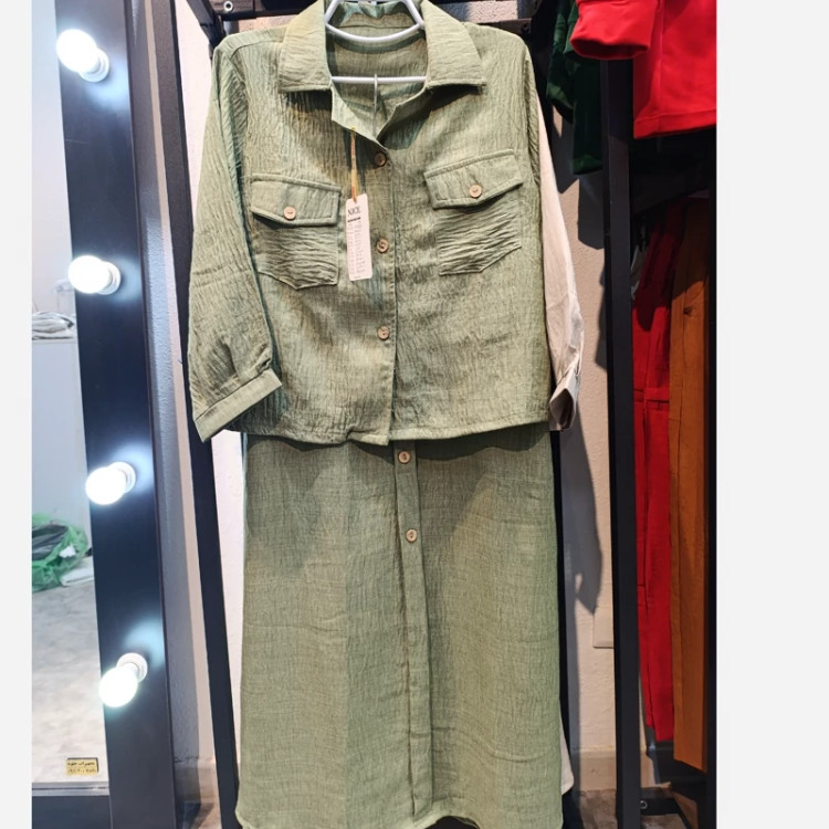 ست شومیز و دامن شیک و ترند وخنک قیمت مناسب