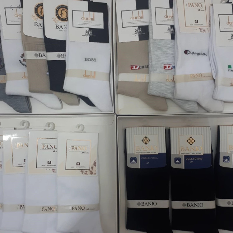 جوراب مردانه ساق بلند نخی قیمت مناسب