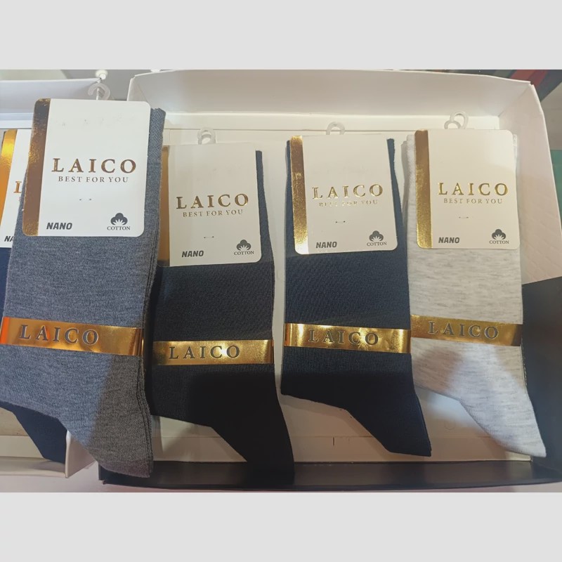 جوراب ساق بلند برند لایکو(LAYCO)نخ هندی اعلل