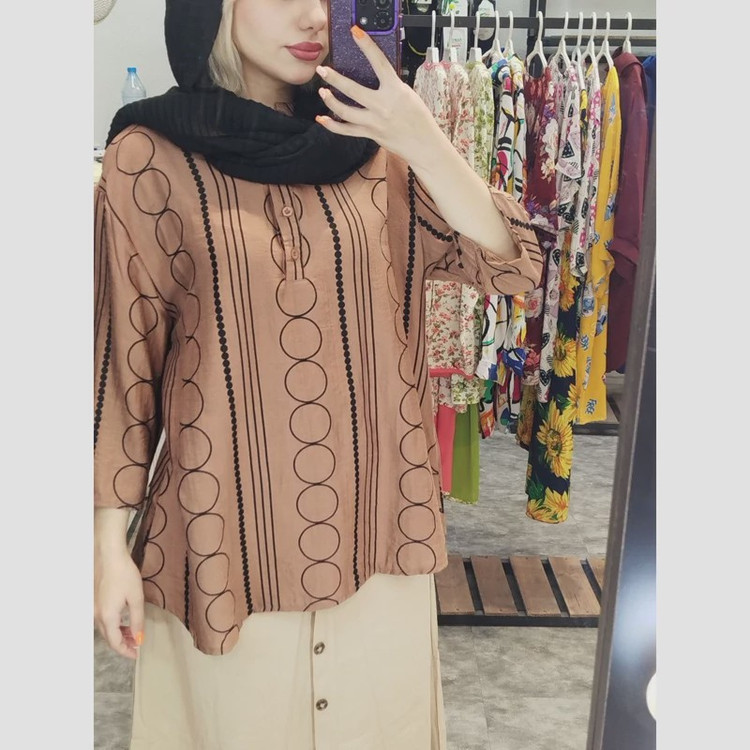 تونیک زنانه نخی بدون آبروی وارداتی